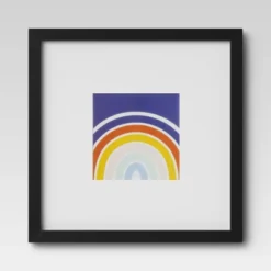 Set Of 9 Gallery Frame Set 10" X 10" Matted To 5" X 5" Black - Room Essentials™ -Room Essentials GUEST 06635b16 af13 4f89 a28a 705565749ad0