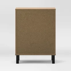 Mixed Materials Wood And Metal Nightstand Updated Base Natural Wood - Room Essentials™ -Room Essentials GUEST 0cb60a40 16d3 465b 9b62 b2d40b9d5e54