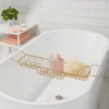 Metal Bathtub Tray With Expandable Arms Brass - Room Essentials™ -Room Essentials GUEST 136082fe 2e5a 4b1a 9459 d0c1b5b7ac28