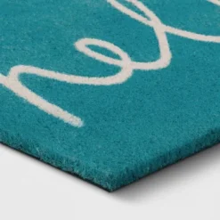 1'6"x2'6" Blue Hello Cursive Doormat - Room Essentials™ -Room Essentials GUEST 1e247491 88f2 4991 9290 addc9e39ee2c