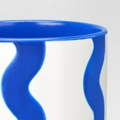 Ceramic Wavy Planter Blue/White 5.67" X 5.67" X 5.9" - Room Essentials™ -Room Essentials GUEST 21ed7743 2244 423f b21b c817b909cee8