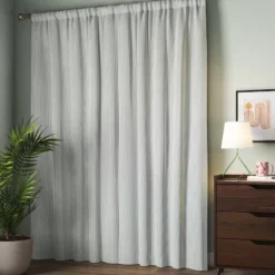 Blackout Baby Striped Window Curtain Panel Gray/Ivory - Room Essentials™ -Room Essentials GUEST 257bd8f4 a0cc 4383 af9d 36c7e11b5e64