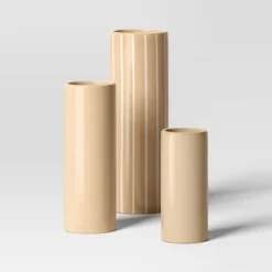 3pc Vase Set Ceramic Cylinder - Room Essentials™ 12 3pc Vase Set Ceramic Cylinder - Room Essentials™ -Room Essentials GUEST 27edfa8f efe3 48ad 8238 41029ca469d7