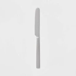 Squared Straight Knife - Room Essentials™: 18/0 Stainless Steel Dinner Knife, Dishwasher-Safe, Silver, 9.15" Length -Room Essentials GUEST 34e03f39 b5bc 4686 9b1f a6ed83e48c74