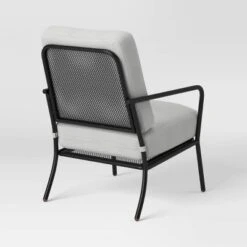 2pc Metal Mesh Outdoor Patio Chairs With Double Cushions, Club Chairs Black - Room Essentials™ -Room Essentials GUEST 371ea4bc 4699 4502 b3ba 0d69ff6385a3