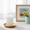 3" X 4" Unscented Candle White - Room Essentials™: Paraffin Wax, 65hr Burn Time, Single Wick Pillar