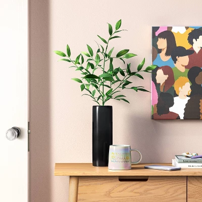 Ceramic Cylinder Decorative Vase - Room Essentials™ 3 Ceramic Cylinder Decorative Vase - Room Essentials™