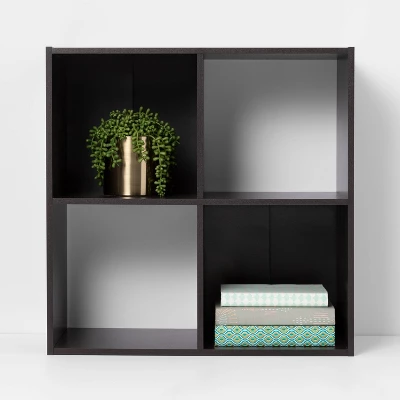 4 Cube Decorative Bookshelf - Room Essentials™ 3 4 Cube Decorative Bookshelf - Room Essentials™