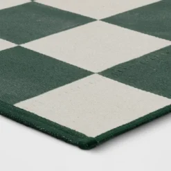4'x5'6" Checkered Area Rug Ivory/Green - Room Essentials™ 7 4'x5'6" Checkered Area Rug Ivory/Green - Room Essentials™ -Room Essentials GUEST 5f600c67 31dd 4a63 90cf aaf3ab5215d1