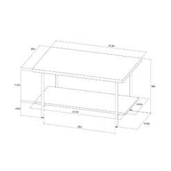 Wood And Metal Coffee Table With Storage Shelf - Room Essentials™ 15 Wood And Metal Coffee Table With Storage Shelf - Room Essentials™ -Room Essentials GUEST 5fcb3f24 37f3 4443 9a14 a5fe1129de6f