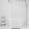 Cubic Shower Curtain Clear - Room Essentials™: PEVA Bathroom Liner, Molded, PVC-Free, Waterproof
