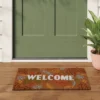 1'6"x2'6" 'Welcome' Leaves Coir Doormat White - Room Essentials™ -Room Essentials GUEST 68c2f845 95b2 4716 996e 5bbc33dfd3ab