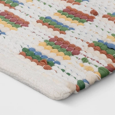 4'x5'6" Checkered Chindi Handwoven Area Rug - Room Essentials™ 4 4'x5'6" Checkered Chindi Handwoven Area Rug - Room Essentials™ - Image 2