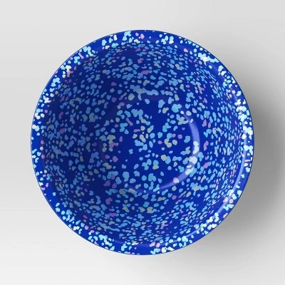 30oz Plastic Terrazzo Candid Cobalt Cereal Bowl Blue - Room Essentials™ 3 30oz Plastic Terrazzo Candid Cobalt Cereal Bowl Blue - Room Essentials™ - Image 2