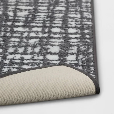 20"x30" Cross Hatch Tufted Bath Rug Gray - Room Essentials™ 4 20"x30" Cross Hatch Tufted Bath Rug Gray - Room Essentials™ - Image 2