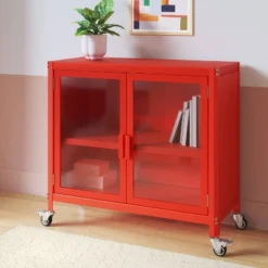 2 Door Metal Rolling Locker Storage Cabinet - Room Essentials™