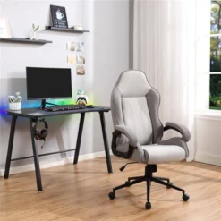 Gaming Dorm Desk With LED Lights And Headphone Holder - Room Essentials™ -Room Essentials GUEST 7d1e620f 660b 4c63 984a 477cd3b98788