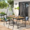 Metal Rectangle A-Frame Pergola Rust Resistant Outdoor Patio Dining Table Black - Room Essentials™ -Room Essentials GUEST 825c3faf c7e4 4059 881f 748de6f16c58