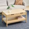 Scandi Coffee Tables Table With Drawers Natural - Room Essentials™ -Room Essentials GUEST 8392815f c143 41fb a5a3 e3047c0048b4