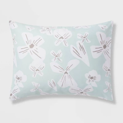 Floral Print Microfiber Reversible Comforter & Sheet Set Mint Green - Room Essentials™ 9 Floral Print Microfiber Reversible Comforter & Sheet Set Mint Green - Room Essentials™ - Image 7