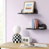 12" Wavy Wall Shelf 2pk Black - Room Essentials™ -Room Essentials GUEST 864c0359 06b5 4512 991f 68cfd360fbfc
