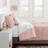 Strawberry Print Reversible Microfiber Comforter & Sheet Set Light Pink - Room Essentials™ 1 Strawberry Print Reversible Microfiber Comforter & Sheet Set Light Pink - Room Essentials™ -Room Essentials GUEST 939e58b8 3b2c 4e33 b176 fc58f22f50ec