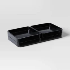 3pc Stackable Melamine Decorative Trays - Room Essentials™ -Room Essentials GUEST 9981cc08 3f57 48a8 9d89 1c6c38b0c8d5