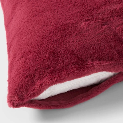 Plush Body Pillow Cover Dark Mauve - Room Essentials ™ 3 Plush Body Pillow Cover Dark Mauve - Room Essentials ™ - Image 2