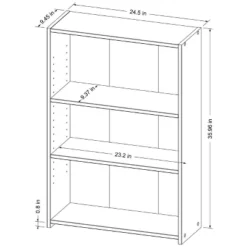 3 Shelf Bookcase - Room Essentials™ -Room Essentials GUEST 9ed5b68c d44f 47e2 a30a 58dc0e809a8d