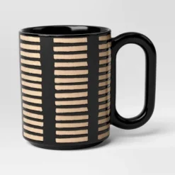 16oz Stoneware Broken Blinds Print Mug Black - Room Essentials™ 7 16oz Stoneware Broken Blinds Print Mug Black - Room Essentials™ -Room Essentials GUEST abc3d293 85a7 4231 adef 767018d45d45