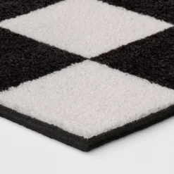 4'x5'5" Small Checker Rug Charcoal And Ivory - Room Essentials™ 6 4'x5'5" Small Checker Rug Charcoal And Ivory - Room Essentials™ -Room Essentials GUEST b567be14 9e54 484f a735 6e2124e95074