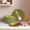 Serve Bowl With Lid And Utensil Green - Room Essentials™