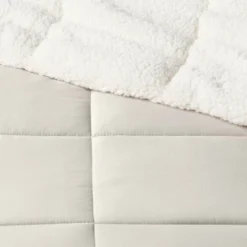 Sherpa Washed Microfiber Reversible Comforter - Room Essentials™ 9 Sherpa Washed Microfiber Reversible Comforter - Room Essentials™ -Room Essentials GUEST c2a3a9f9 2ea7 454d 8307 6e3a56bc2a72