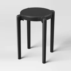 Recycled Plastic Dorm Accent Side Table Black - Room Essentials™ -Room Essentials GUEST d19a6a51 2166 4d08 b92e 8e5f882beb9f