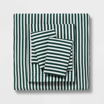 Floral Printed Microfiber Reversible Comforter & Sheets Set Dark Green - Room Essentials™ 8 Floral Printed Microfiber Reversible Comforter & Sheets Set Dark Green - Room Essentials™ - Image 6