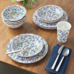 30oz Plastic Terrazzo Cereal Bowl Ivory - Room Essentials™