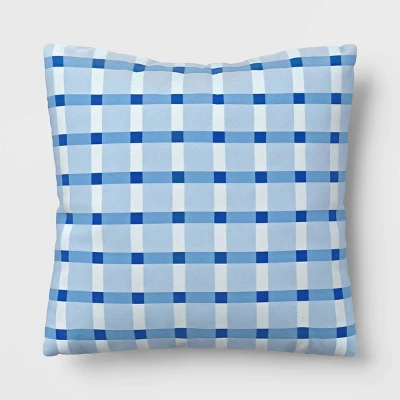 17"x17" Reversible Square Outdoor Pillow - Room Essentials™ 7 17"x17" Reversible Square Outdoor Pillow - Room Essentials™ - Image 5