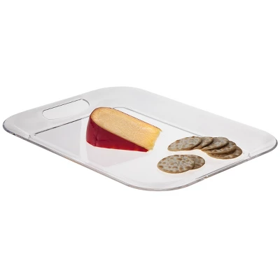 16" X 12" Plastic Serving Tray - Room Essentials™: Clear Rectangle, Dishwasher-Safe, Handles 3 16" X 12" Plastic Serving Tray - Room Essentials™: Clear Rectangle, Dishwasher-Safe, Handles