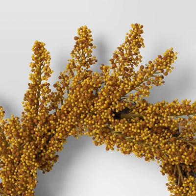 Goldenrod Fall Mini Wreath - Room Essentials™ 4 Goldenrod Fall Mini Wreath - Room Essentials™ - Image 2