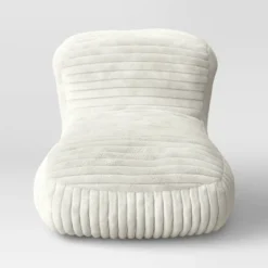 Memory Foam Filled Bean Bag Lounger With Corduroy Cover And Structured High Back Cream - Room Essentials™ 7 Memory Foam Filled Bean Bag Lounger With Corduroy Cover And Structured High Back Cream - Room Essentials™ -Room Essentials GUEST e2d6e318 fe36 4b86 a4e5 64e8858da572