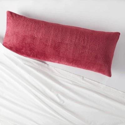 Plush Body Pillow Cover Dark Mauve - Room Essentials ™ 2 Plush Body Pillow Cover Dark Mauve - Room Essentials ™
