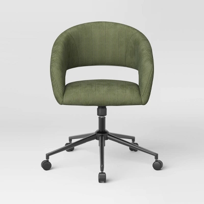 Rolling Swivel Barrel Back Office Chair - Room Essentials™ 4 Rolling Swivel Barrel Back Office Chair - Room Essentials™ - Image 2