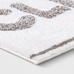 20"x30" Clean Tufted Bath Rug White/Gray - Room Essentials™ -Room Essentials GUEST f04969ad 15de 4e26 a623 ff5c811fc6ac