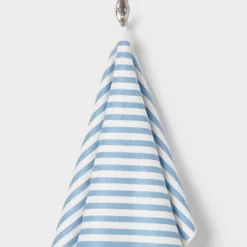 Quick Dry Striped Waffle Towel Blue - Room Essentials™ -Room Essentials GUEST f372b767 e8ce 4640 af7b 584bc7bd3431