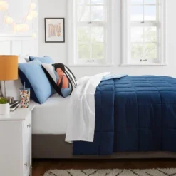 Reversible Microfiber Solid Comforter - Room Essentials™ -Room Essentials GUEST fe2ad501 44fe 4f8c bb1a 3bdff3cfc728