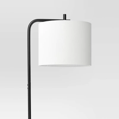 Floor Lamp With Table Natural Wood - Room Essentials™: ETL Listed, Linen Shade, Metal Body, 60" Height 5 Floor Lamp With Table Natural Wood - Room Essentials™: ETL Listed, Linen Shade, Metal Body, 60" Height - Image 3